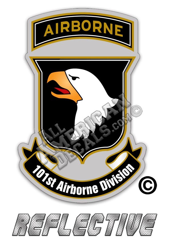 101st Airborne Division Reflective Decal