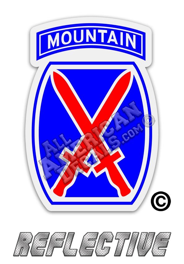 10th Mountain Division Red & Blue