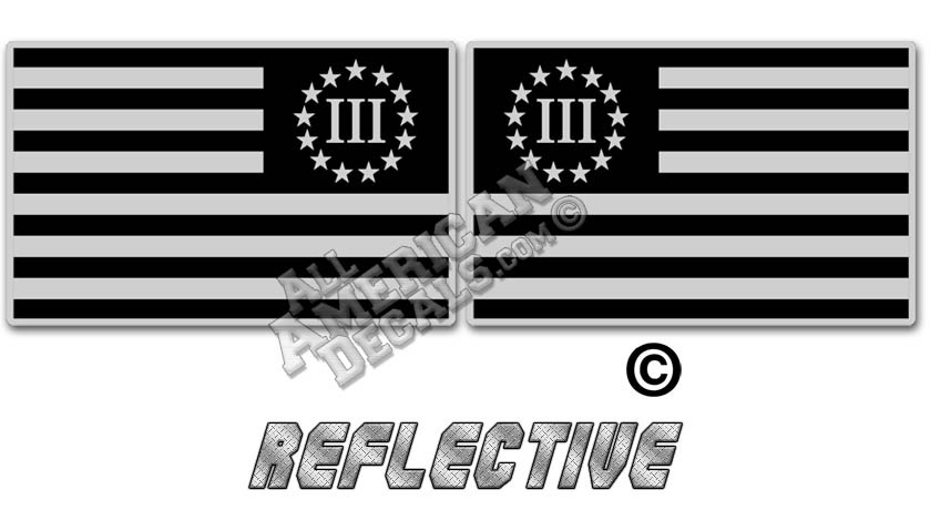 3 Percenter Flag Set