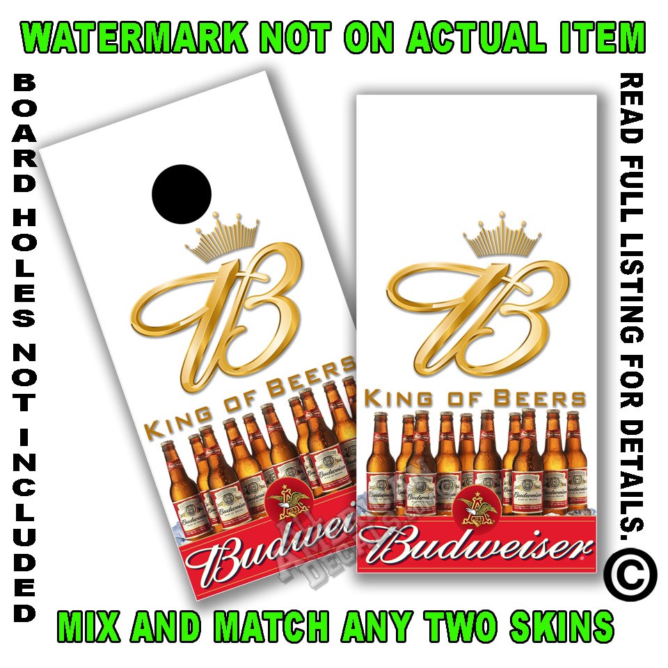 Budweiser King of Beers White Board Wrap
