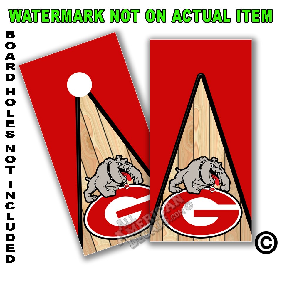 Georgia Bulldogs "G & Dog" Board Wrap With Wood Lane