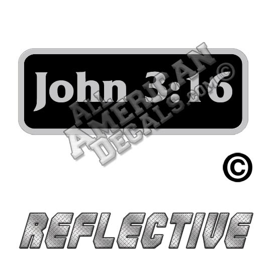 John 3:16 Patch Decal