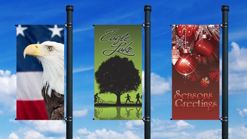 Custom Light Pole Banner