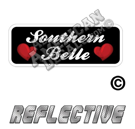 Southern Belle Patch Decal Reflective