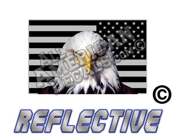 Subdued Tactical American Eagle Flag Reverse Facing