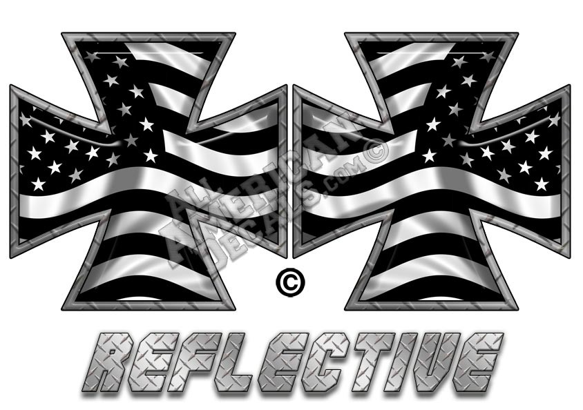 Tactical Forward & Reverse Facing Reflective Decal Set