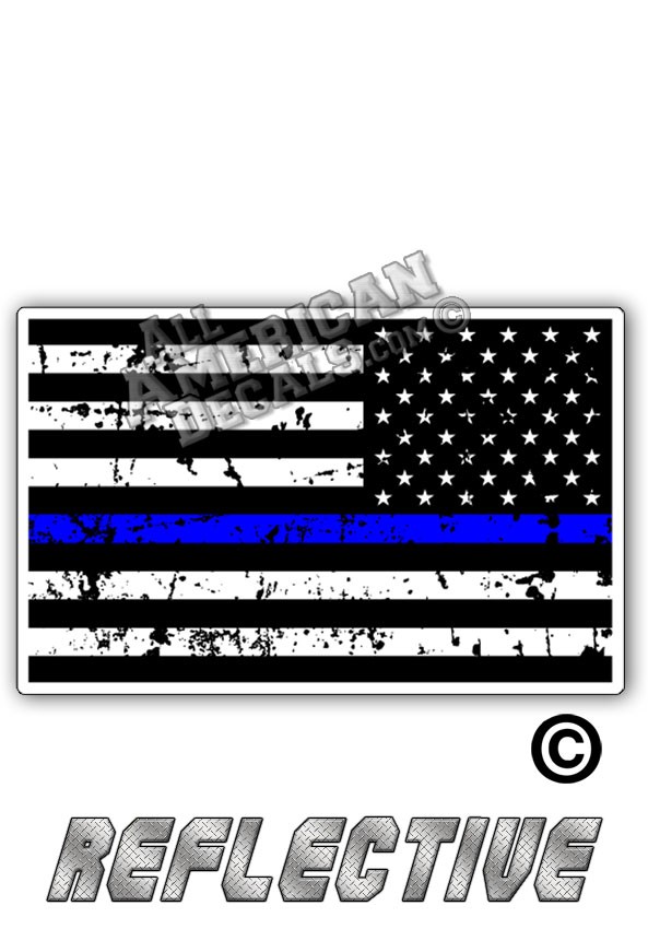 Distressed Thin Green Line Tactical Flag Reverse Face