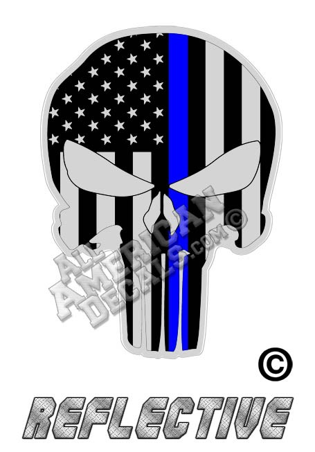 Thin Blue Line Tactical Punisher Decal