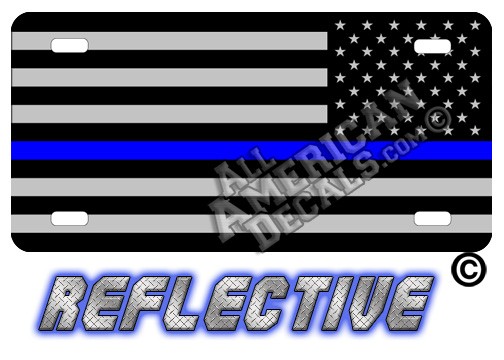 Thin Blue Line Tactical Flag Reverse Facing