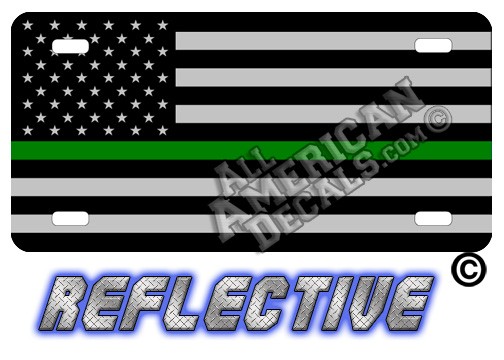 Thin Green Line Tactical Flag Forward Facing