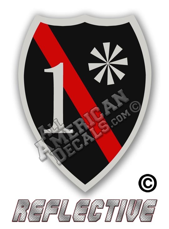 Thin Red Line 1* Ass to Risk Badge Reflective Decal