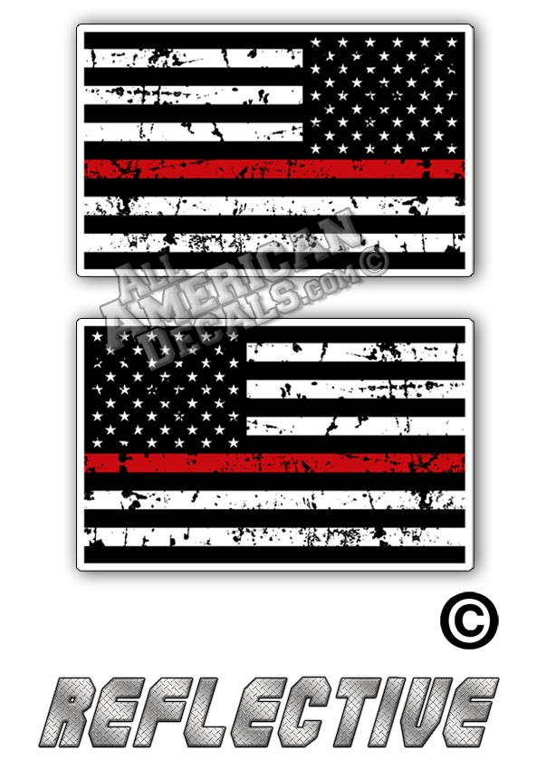 TRL Thin Red Line Distrees Tactical Flag Set