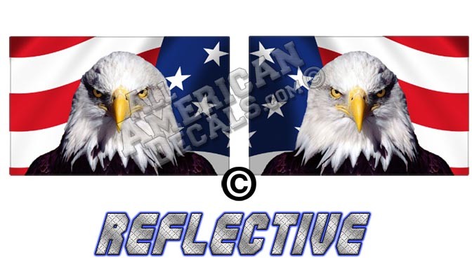 American Eagle Flag Forward & Reverse Facing