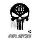 3 Percenter Punisher Black Reflective Decal