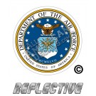 US Air Force Seal Round Reflective Decal