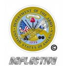US Army Seal Round Reflective Decal