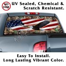 Flying Eagle US Flag & Camo Back Window Graphic