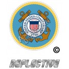US Coast Guard Seal Round Reflective Decal