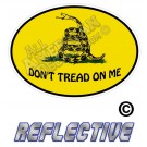 Don't Tread On Me Oval Reflective Decal