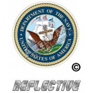 US Navy Seal Round Reflective Decal