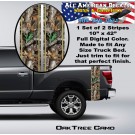 Real Tree Oak Camo Truck Bed Band Stripe Decal Kit