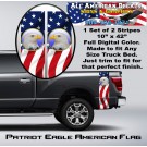 Patriot Eagle American Flag Bed Band Set