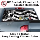 POW MIA Wavy Tactical Flag Back Window