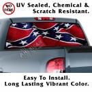 Riveted Rebel Flag Back Window