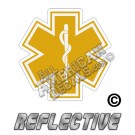 EMS/EMT Gold Star of Life Reflective Decal