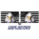 Subdued Tactical American Eagle Flag Forward & Reverse Facing