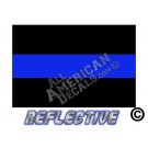 Thin Blue Line Reflective Decal