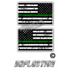 TGL Thin Green Line Distrees Tactical Flag Set