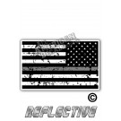 Distressed Thin Grey Line Tactical Flag Reverse Face