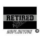 Thin Grey Line Retired Reflective Decal