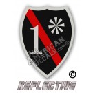 Thin Red Line 1* Ass to Risk Badge Reflective Decal