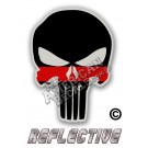 Thin Red Line Punisher Reflective Decal