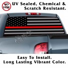 Thin Red Line Tactical American Flag Forward Facing Back Window Graphic
