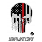 Thin Red Line Tactical Punisher Reflective Decal