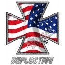 American Flag Iron Cross Reverse Facing