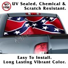 Rebel Flag Wavy Back Window