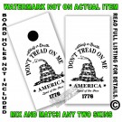 White Face Don't Tread On Me Flag Board Wrap