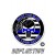 Thin Blue Line Tactical Flag "Back The Blue" Punisher Round Reflective Decal