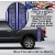 Blue Fire With Metal Grate Truck Bed Band Stripe Decal Kit