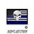 Thin Blue Line Tactical Flag  "Blue Lives Matter" Punisher Reflective Decal