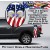 Patriot Eagle American Flag Truck Bed Band Stripe Decal Kit