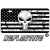 Punisher Distressed Tactical Flag Forward Facing Reflective Metal License Plate