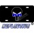 Thin Blue Line Punisher Reflective Metal License Plate