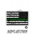 Distressed Thin Green Line Subdued Tactical American Flag Reverse Facing Reflective Decal Black and Grey
