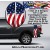 Wavy American Flag Truck Bed Band Stripe Decal Kit