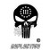 3 Percenter Punisher Black Reflective Decal